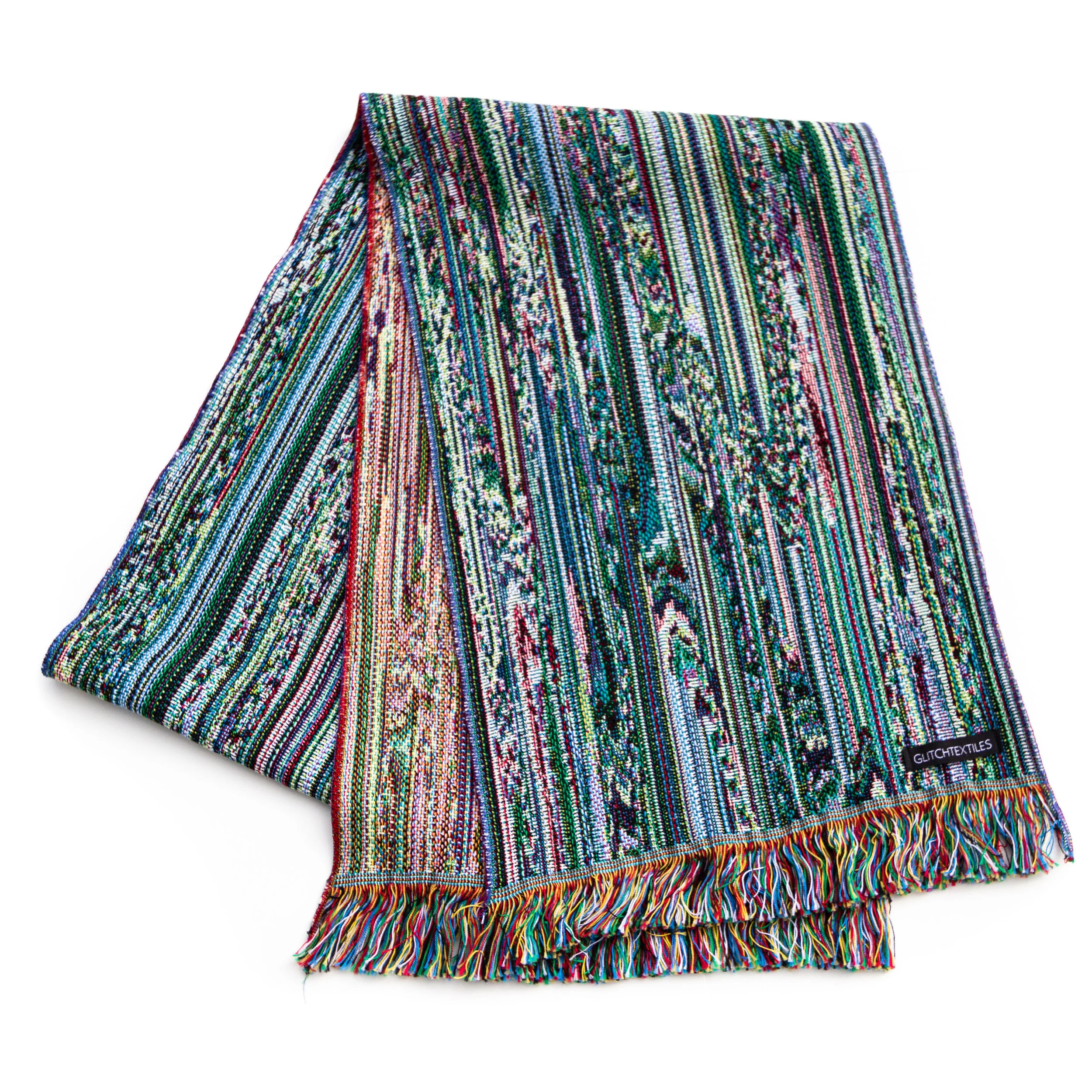 SARS-CoV-2 N Warped 10 Scarf — Glitch Textiles